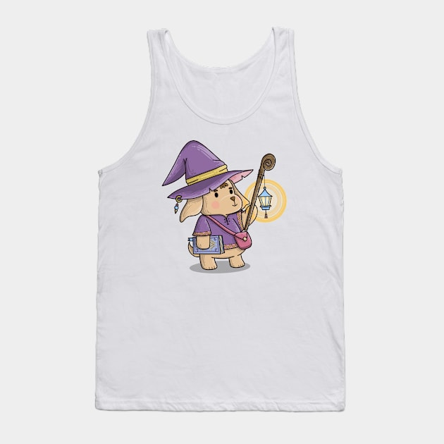 Dog Wizard Tank Top by Nightly Crafter